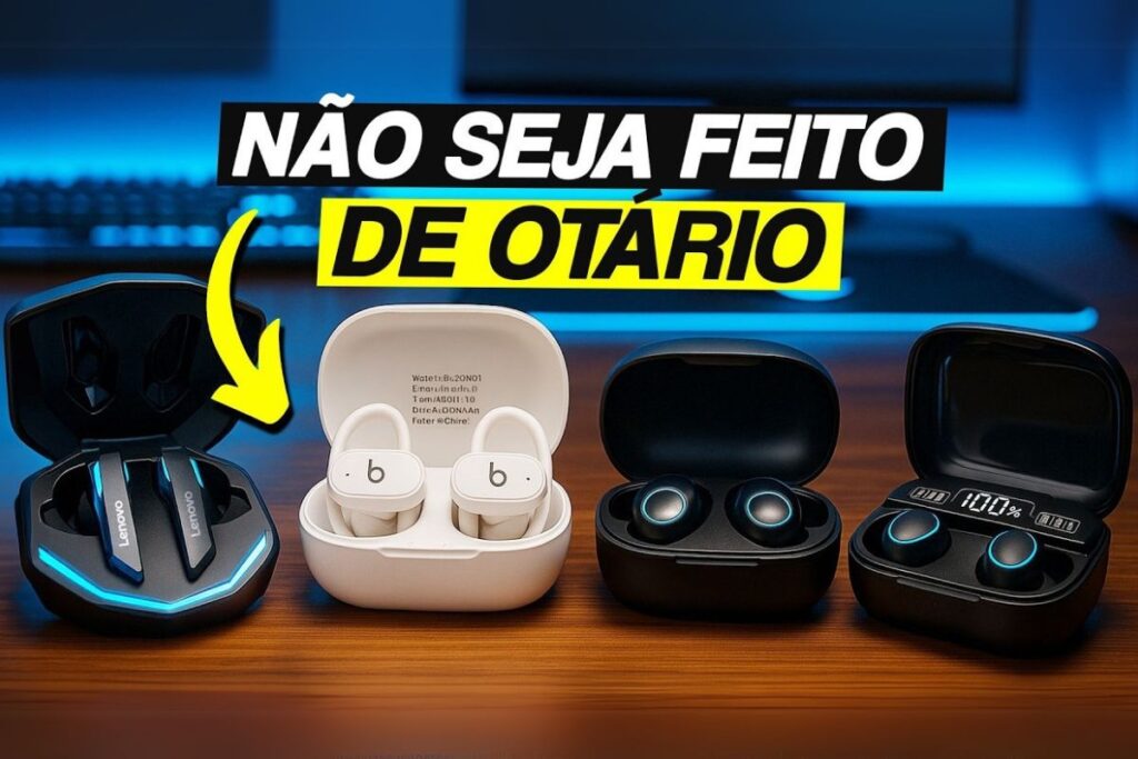 tipos de fones de ouvido