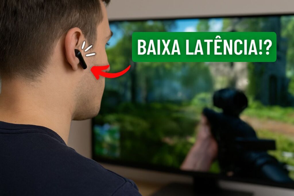 como identificar se um fone tem baixa latência para jogos