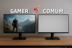 monitor gamer vs comum