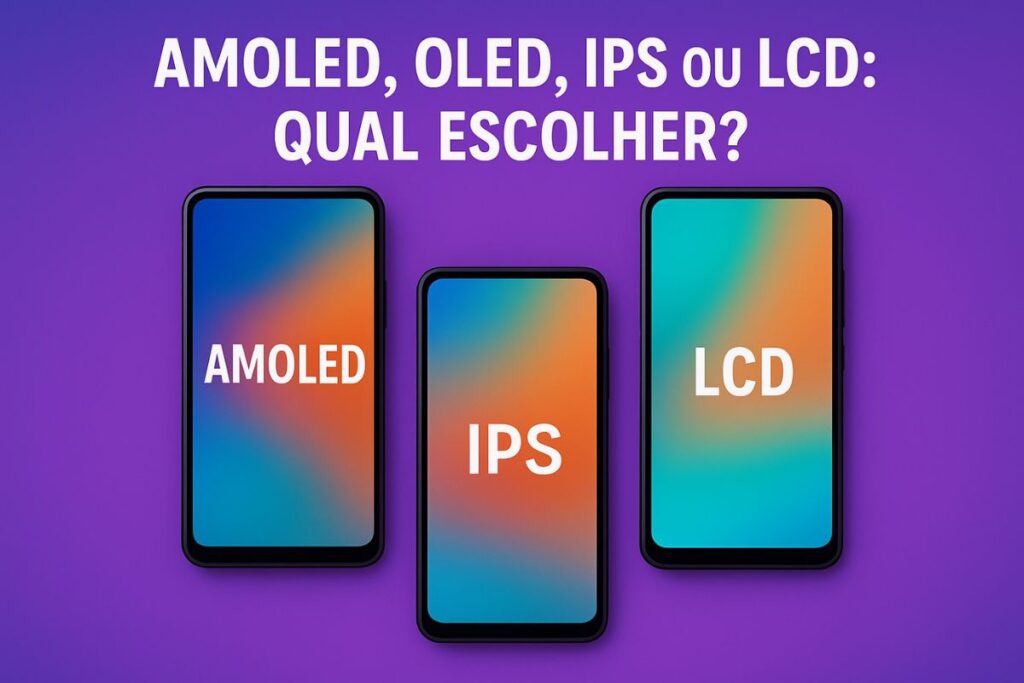 amoled oled ips lcd qual a melhor