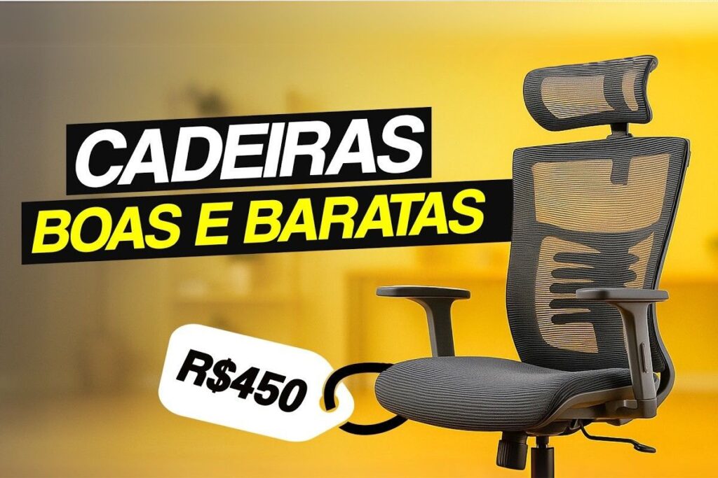 cadeira ergonômica boa e barata